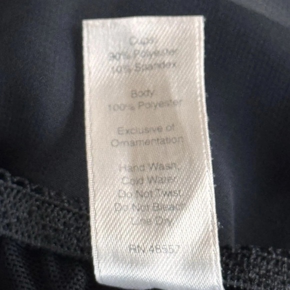 Vintage Y2K Black Whimsigoth Whimsey Goth Faux Fur Lingerie Slip Top Large - Picture 8 of 8